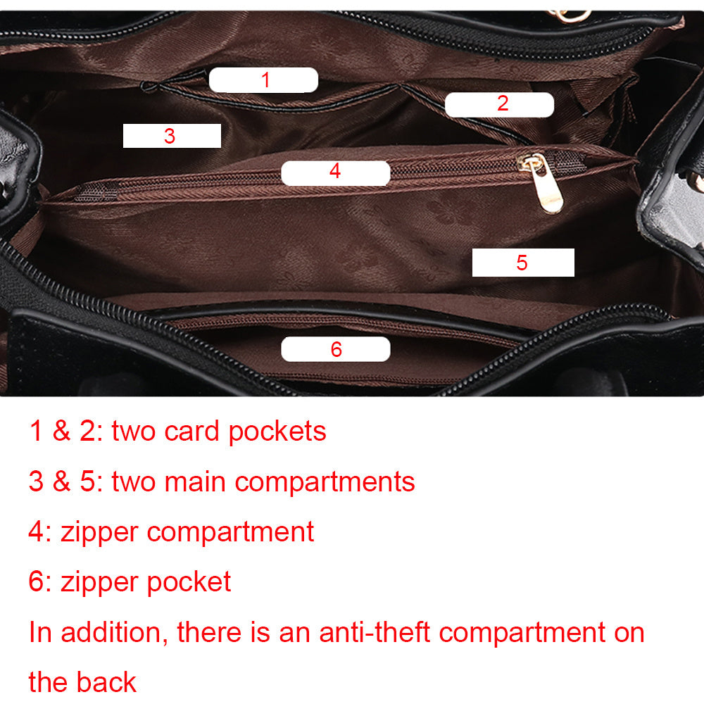 Handbags Fashionable Women's Handbags For Ladies Flower Pattern Crossbody Bags Splicing Color Shoulder Bags